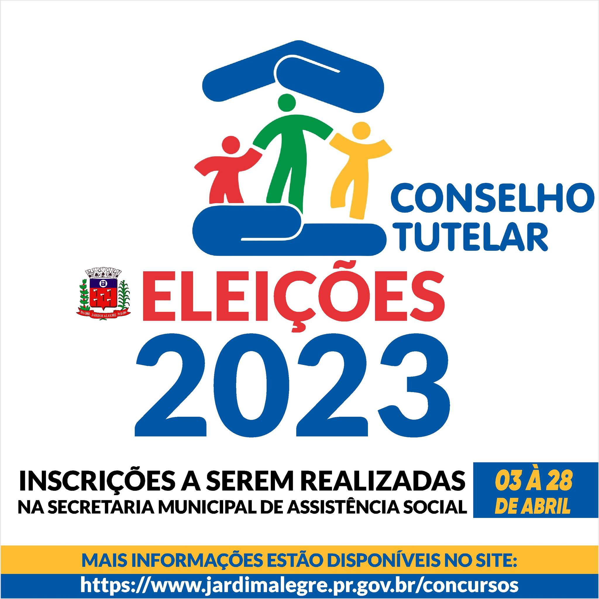 INSCRIÇÕES ABERTAS PARA A ELEIÇÃO DO CONSELHO TUTELAR!